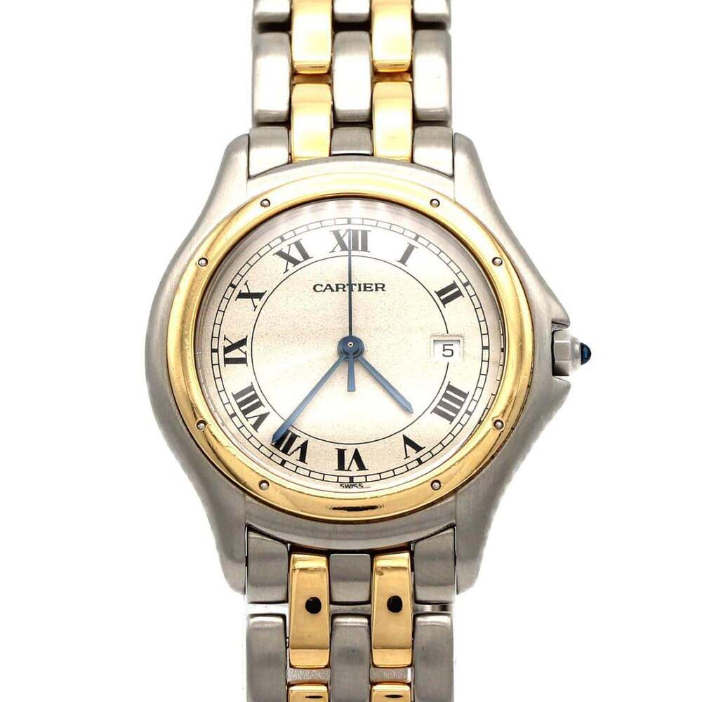 Cartier Panthère Cougar LM 2ROW W35006B6 SSxYG Quartz Watch